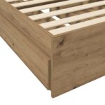 vidaXL Rám postele so skladom Dub artisan 80 x 200 cm Kompozitné drevo – Obrázok 7