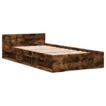 vidaXL Rám postele so skladom Dymový dub 80 x 200 cm Kompozitné drevo – Obrázok 3