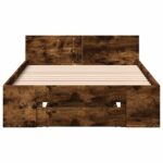 vidaXL Rám postele so skladom Dymový dub 80 x 200 cm Kompozitné drevo – Obrázok 4