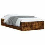vidaXL Rám postele so skladom Dymový dub 80 x 200 cm Kompozitné drevo – Obrázok 2