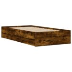 vidaXL Rám postele so skladom Dymový dub 80 x 200 cm Kompozitné drevo – Obrázok 3