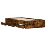 vidaXL Rám postele so skladom Dymový dub 80 x 200 cm Kompozitné drevo – Obrázok 4