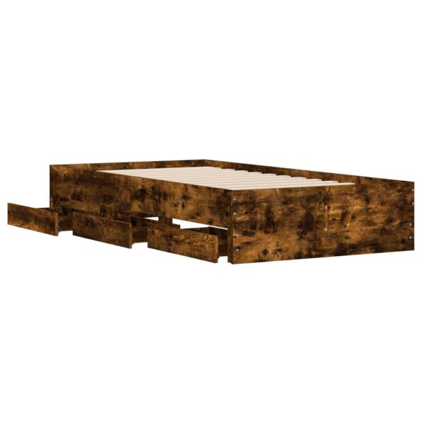 vidaXL Rám postele so skladom Dymový dub 80 x 200 cm Kompozitné drevo – Obrázok 4