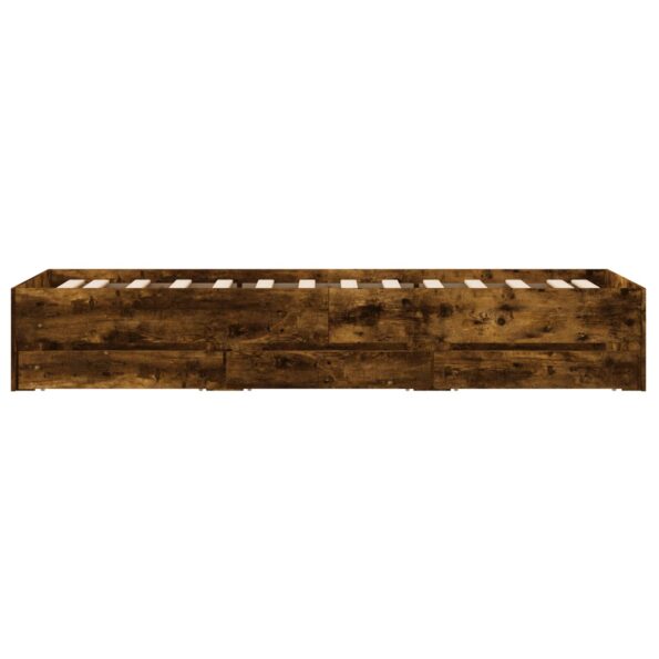 vidaXL Rám postele so skladom Dymový dub 80 x 200 cm Kompozitné drevo – Obrázok 6