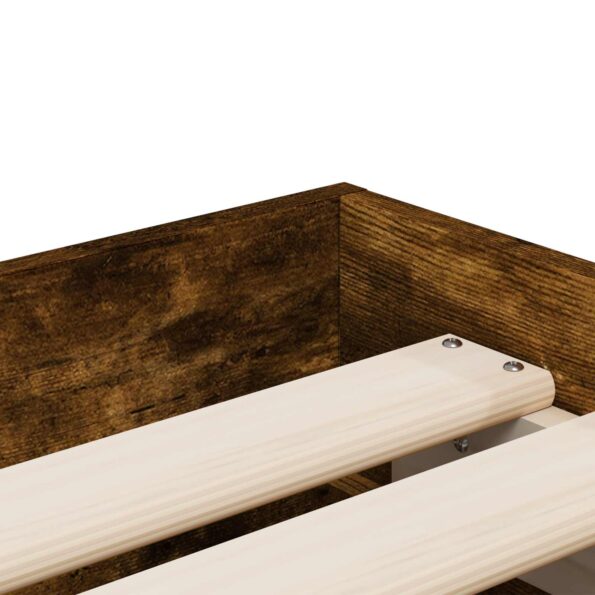 vidaXL Rám postele so skladom Dymový dub 80 x 200 cm Kompozitné drevo – Obrázok 7