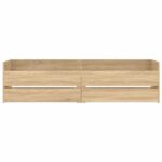 vidaXL Rám postele so skladom Dub sonoma 80 x 200 cm Kompozitné drevo – Obrázok 6