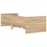vidaXL Rám postele so skladom Dub sonoma 80 x 200 cm Kompozitné drevo – Obrázok 7