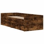 vidaXL Rám postele so skladom Dymový dub 80 x 200 cm Kompozitné drevo – Obrázok 3