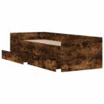 vidaXL Rám postele so skladom Dymový dub 80 x 200 cm Kompozitné drevo – Obrázok 4