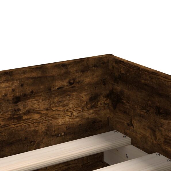 vidaXL Rám postele so skladom Dymový dub 80 x 200 cm Kompozitné drevo – Obrázok 8