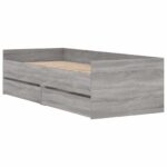 vidaXL Rám postele so skladom Betónovo sivá 80 x 200 cm – Obrázok 3
