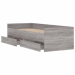 vidaXL Rám postele so skladom Betónovo sivá 80 x 200 cm – Obrázok 4