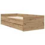 vidaXL Rám postele so skladom Dub artisan 80 x 200 cm Kompozitné drevo – Obrázok 3