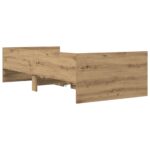 vidaXL Rám postele so skladom Dub artisan 80 x 200 cm Kompozitné drevo – Obrázok 6