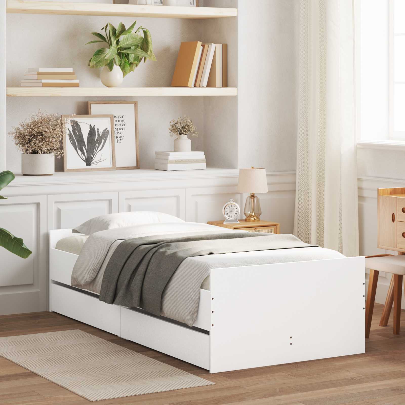 3429621_1.jpg vidaXL Rám postele so skladom Biela 80 x 200 cm Kompozitné drevo – Obrázok 1