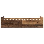 vidaXL Rám postele so skladom Staré drevo 80 x 200 cm Kompozitné drevo – Obrázok 5