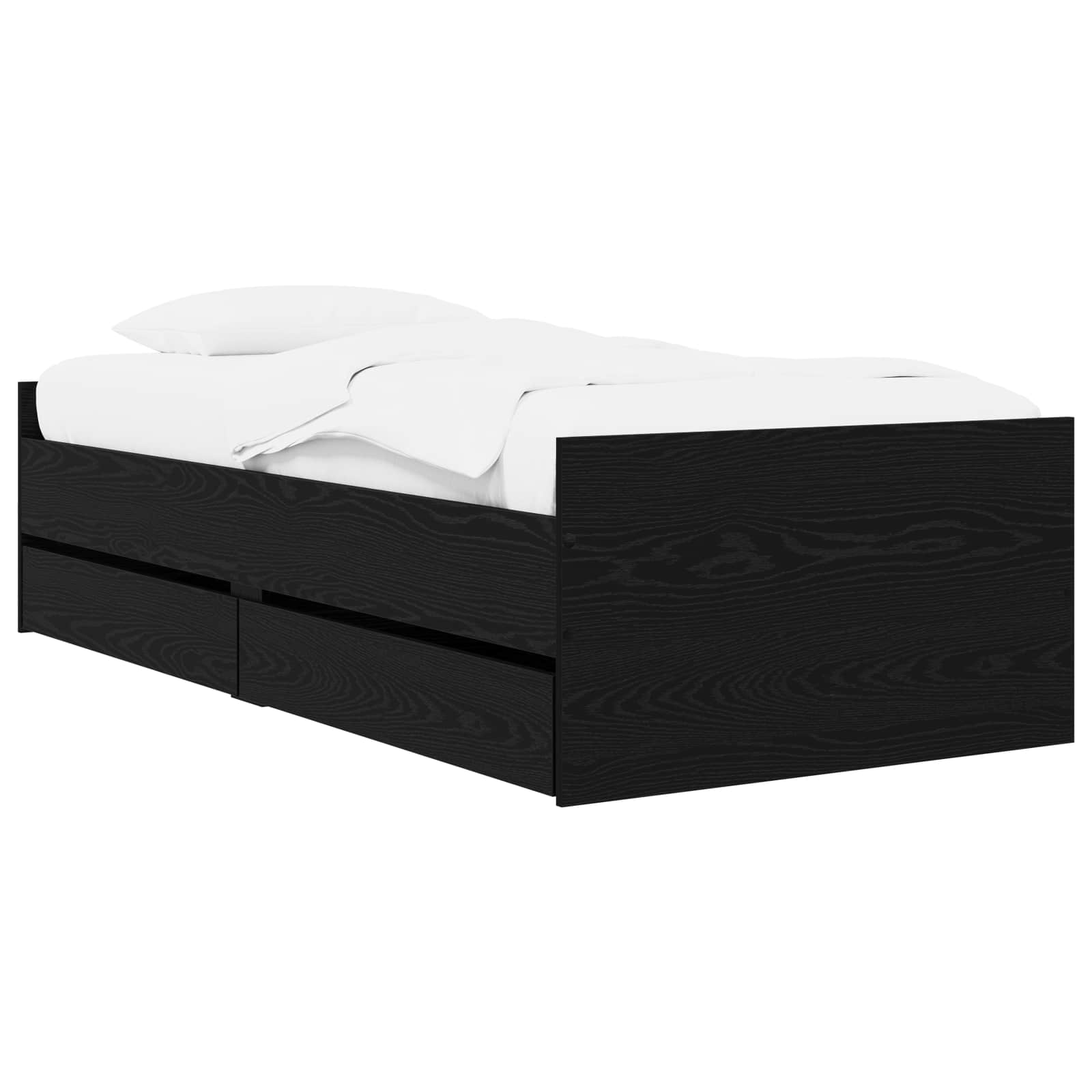 3429627_1.jpg vidaXL Rám postele so skladom Čierny dub 80 x 200 cm Kompozitné drevo – Obrázok 1