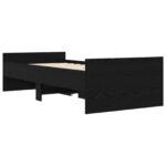 vidaXL Rám postele so skladom Čierny dub 80 x 200 cm Kompozitné drevo – Obrázok 6