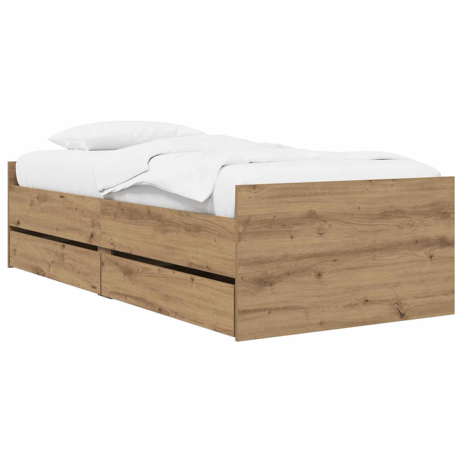 3429628_1.jpg vidaXL Rám postele so skladom Dub artisan 80 x 200 cm Kompozitné drevo – Obrázok 1
