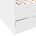 vidaXL Rám postele so skladom Biela 80 x 200 cm Kompozitné drevo – Obrázok 7