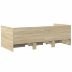 vidaXL Rám postele so skladom Dub sonoma 80 x 200 cm Kompozitné drevo – Obrázok 6