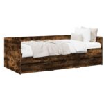 vidaXL Rám postele so skladom Dymový dub 80 x 200 cm Kompozitné drevo – Obrázok 2