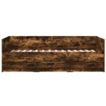 vidaXL Rám postele so skladom Dymový dub 80 x 200 cm Kompozitné drevo – Obrázok 5