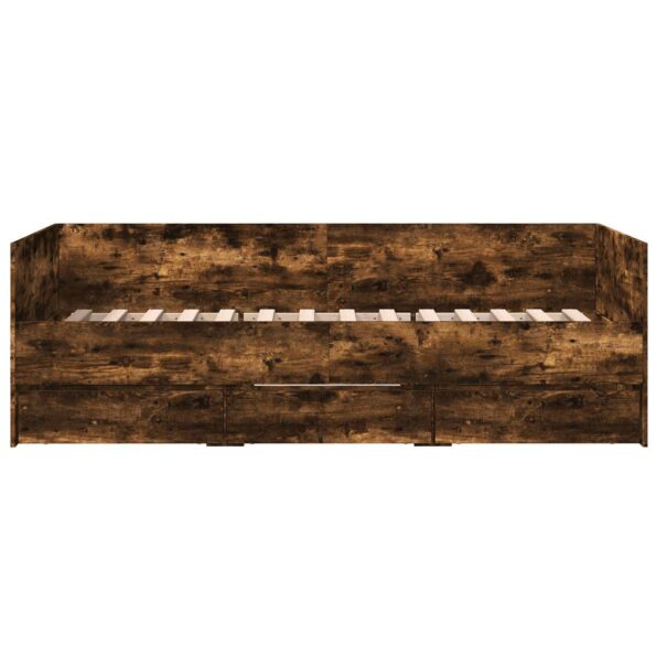 vidaXL Rám postele so skladom Dymový dub 80 x 200 cm Kompozitné drevo – Obrázok 5