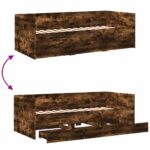 vidaXL Rám postele so skladom Dymový dub 80 x 200 cm Kompozitné drevo – Obrázok 8