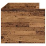 vidaXL Rám postele so skladom Staré drevo 80 x 200 cm Kompozitné drevo – Obrázok 3
