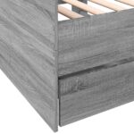 vidaXL Rám postele so skladom Sivý Sonoma 80 x 200 cm Kompozitné drevo – Obrázok 7