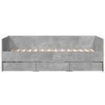 vidaXL Rám postele so skladom Betónovo sivá 80 x 200 cm – Obrázok 5