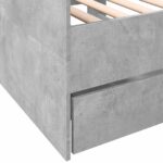 vidaXL Rám postele so skladom Betónovo sivá 80 x 200 cm – Obrázok 7