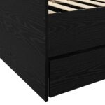 vidaXL Rám postele so skladom Čierny dub 80 x 200 cm Kompozitné drevo – Obrázok 6