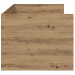 vidaXL Rám postele so skladom Dub artisan 80 x 200 cm Kompozitné drevo – Obrázok 3