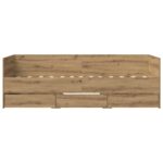 vidaXL Rám postele so skladom Dub artisan 80 x 200 cm Kompozitné drevo – Obrázok 4