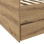 vidaXL Rám postele so skladom Dub artisan 80 x 200 cm Kompozitné drevo – Obrázok 6