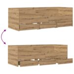 vidaXL Rám postele so skladom Dub artisan 80 x 200 cm Kompozitné drevo – Obrázok 7