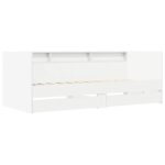 vidaXL Rám postele so skladom Biela 80 x 200 cm Kompozitné drevo – Obrázok 2