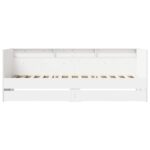 vidaXL Rám postele so skladom Biela 80 x 200 cm Kompozitné drevo – Obrázok 4