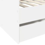 vidaXL Rám postele so skladom Biela 80 x 200 cm Kompozitné drevo – Obrázok 6