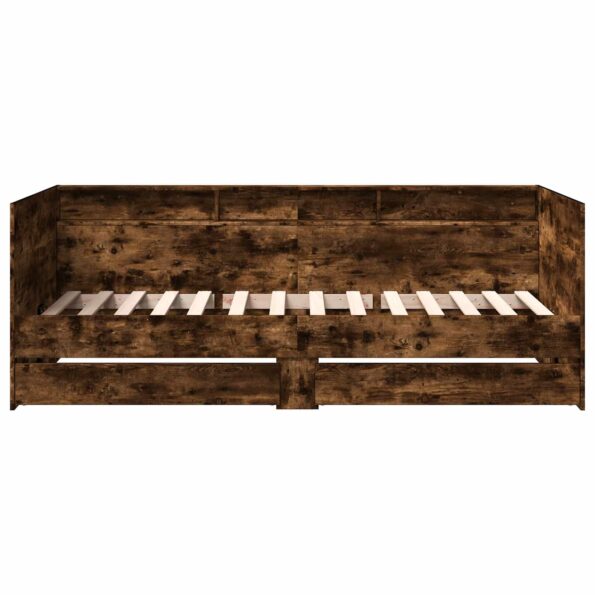 vidaXL Rám postele so skladom Dymový dub 80 x 200 cm Kompozitné drevo – Obrázok 5