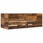 vidaXL Rám postele so skladom Staré drevo 80 x 200 cm Kompozitné drevo – Obrázok 2