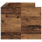 vidaXL Rám postele so skladom Staré drevo 80 x 200 cm Kompozitné drevo – Obrázok 3