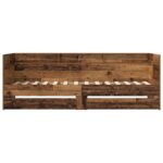 vidaXL Rám postele so skladom Staré drevo 80 x 200 cm Kompozitné drevo – Obrázok 4