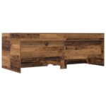 vidaXL Rám postele so skladom Staré drevo 80 x 200 cm Kompozitné drevo – Obrázok 5