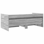 vidaXL Rám postele so skladom Sivý Sonoma 80 x 200 cm Kompozitné drevo – Obrázok 6