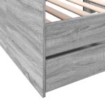 vidaXL Rám postele so skladom Sivý Sonoma 80 x 200 cm Kompozitné drevo – Obrázok 7