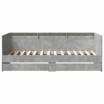 vidaXL Rám postele so skladom Betónovo sivá 80 x 200 cm – Obrázok 5
