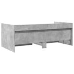 vidaXL Rám postele so skladom Betónovo sivá 80 x 200 cm – Obrázok 6